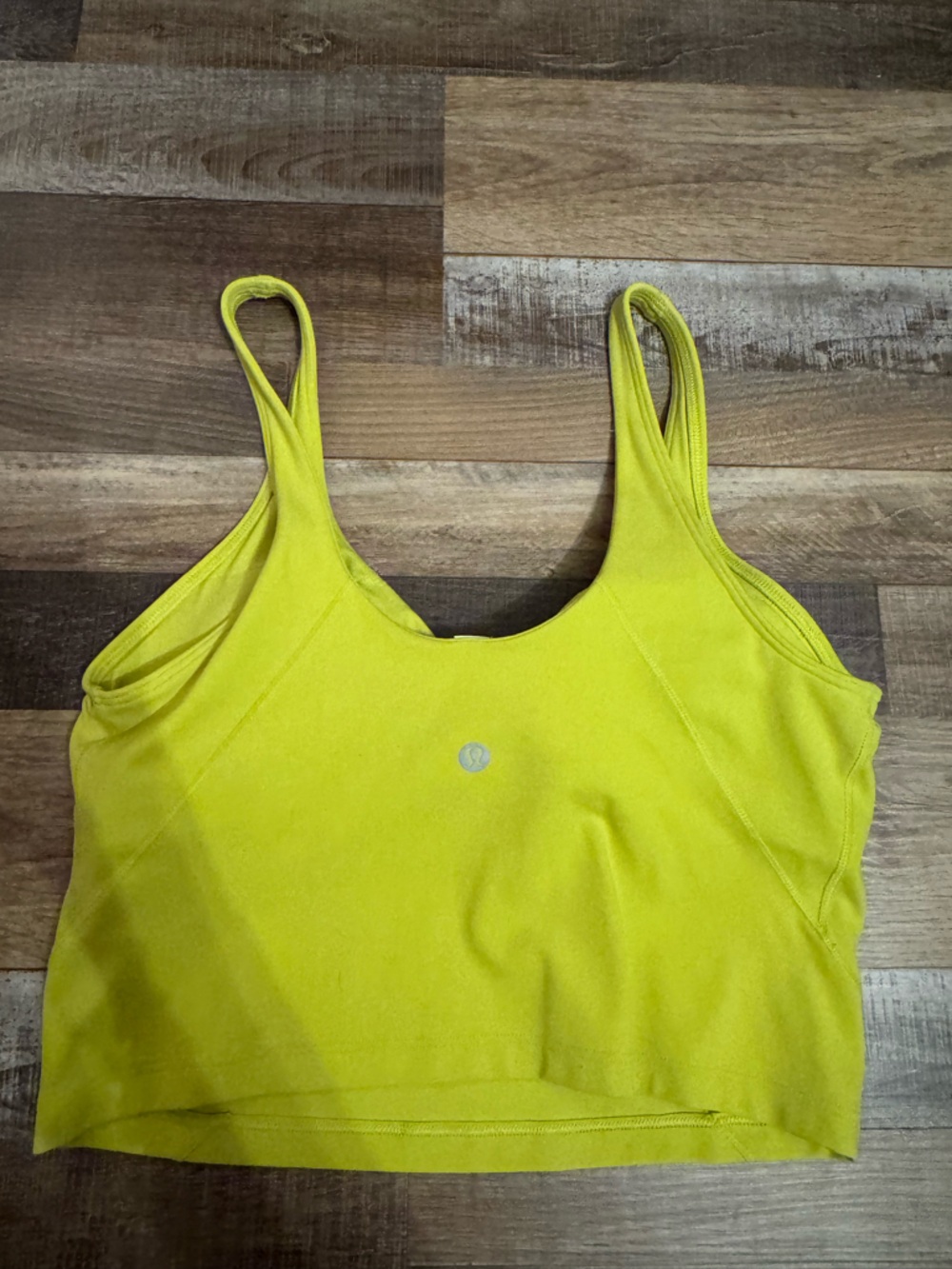 lululemon athletica Womens Bright Lime Green align tank top - Picture 2 of 5